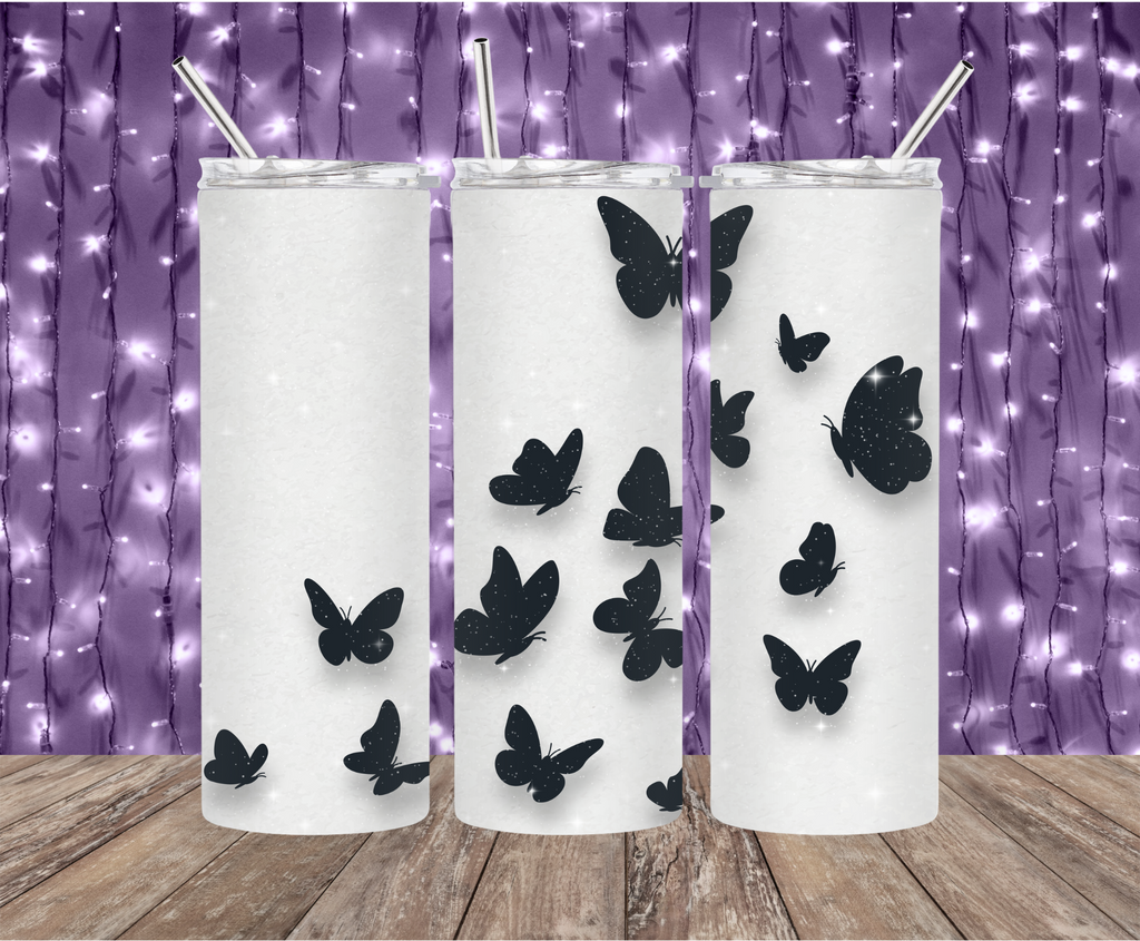 White Black Butterfly - JNG Prints 